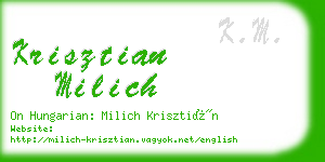 krisztian milich business card